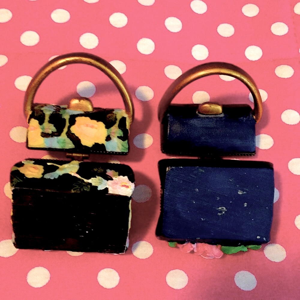 🌷HP Set of 2 Miniature purse keep sakes boxes - Picture 6 of 13